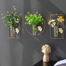 Ins Wall-Mounted Hydroponic Vase, High-Quality Wall Decoration For Restaurants, Pendants, Living Rooms, And Background Wall Decoration. Diamond, 2-Pack