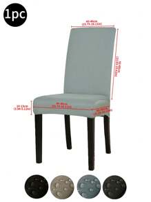 1pc/2pcs/4pcs/6pcs/30pcs Meteorite Gray Waterproof Milk Silk Coated Chair Covers, Classic Minimalist Design, Dust & Stain Resistant Stretch Chair Slipcovers, Suitable For Hotel, Restaurant, Living Room Chairs, Black, Light Gray, Khaki - Multicolor - View 21