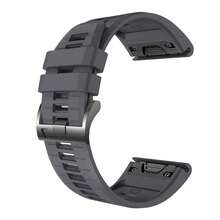Dây đeo đồng hồ Quick Fit 22/20/26mm tương thích với Garmin Tactix 8 47/51mm/Descent G2/Mk3/Mk3i 43/51mm/Enduro 3/2/Fenix8 47/51/43mm/Fenix E/7/7x/7s/5S/5/5X Plus/6S/6/6XPro, Dây đeo đồng hồ thể thao bằng silicon mềm cho Forerunner 965/Quatix 7/7pro/Epix Pro 42MM - A - Xem 37