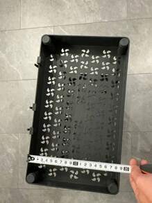 Carrito De Almacenamiento Multiusos Para La Cocina Con Rueda - Negro - Ver 3