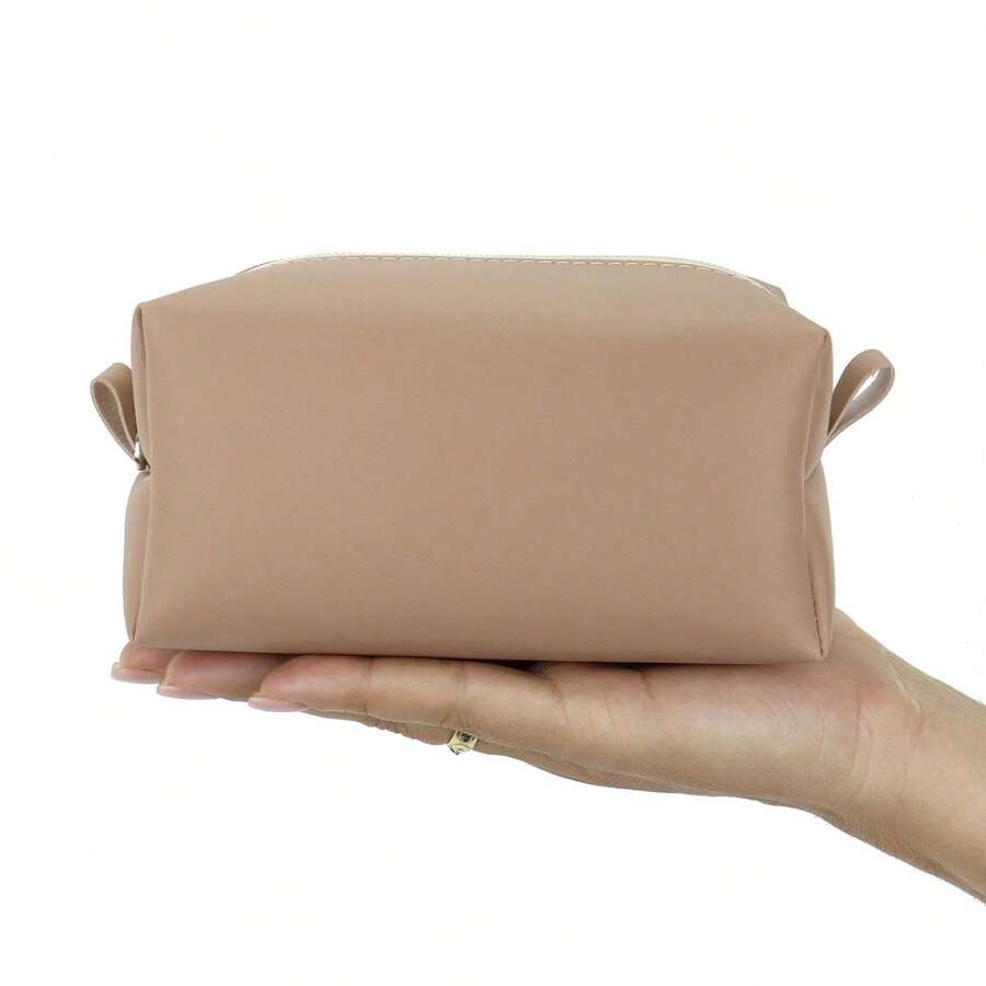 Spacious Unisex Toiletry Bag For Travel Accessories And Makeup - Rusty Rose - View 1