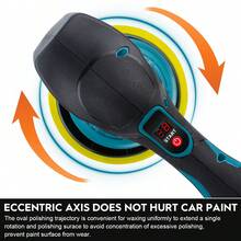Gisam Cordless Car Polisher 8 Speeds Digital Display Electric Polisher Auto Car Polishing Waxing Machine - 查看 5
