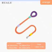 2-Tone Cloud Pattern Dog Leash, Beautiful Colors, High Quality Women's Dog Leash With Soft Grip Handle - Durable, Suitable For Training, Walking And Outdoor Recreation - Perfect For Camping And Backyard Play With Pets Of All Sizes, Long Dog Training Leash, Nylon Reflective Leash, Dual Leash, Fit For Small/Medium/Large Dogs - Multicolor - View 36