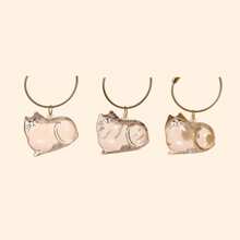 1pc/6pcs Cat Hair Keepsake Memorial Capsule - Transparent Gacha Ball Keychain Pendant For Preserving Beloved Kitty Fur - Pet Loss Remembrance Gift For Cat Lovers