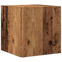Larryhot Tavolino in legno antico 33x33x34 cm in legno ingegnerizzato, bello e pratico, ideale per riporre oggetti e decorare la casa - Castano - Visualizzare 6