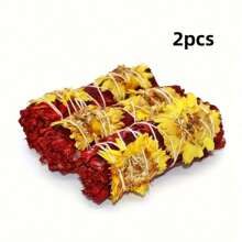 1/2/3pcs Dragon's Blood & Sage Smudge Sticks, Powerful Smudging & Energy Cleansing Set, For Home Cleaning, Aromatherapy, Meditation, Ritual Purposes, Suitable For Halloween, Christmas, Thanksgiving Home Decor & Gifts