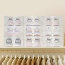 10/20 Pack Shoe Storage Boxes - Stackable Storage Boxes For Shoe/Trainer Storage -Shoe Organiser Box Set For Men/Women - Travel Shoe Boxes - 20 Pack - View 2