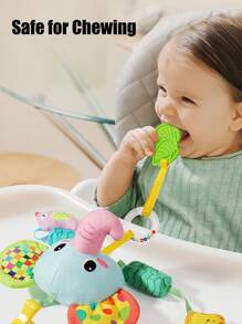 Quderbel Jouets pour bébés, doudou bébé peluche hochet carillon, décoration suspendue pour poussette, lit bébé, chambre d'enfant, siège auto, convient aux bébés garçons et filles de 0 à 3 ans