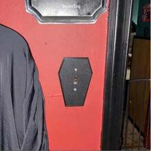 1pc Coffin Light Switch Cover, Single Toggle Switch Plate Home Decor, Spooky Halloween Switch Cover - 黑色 - 查看 4