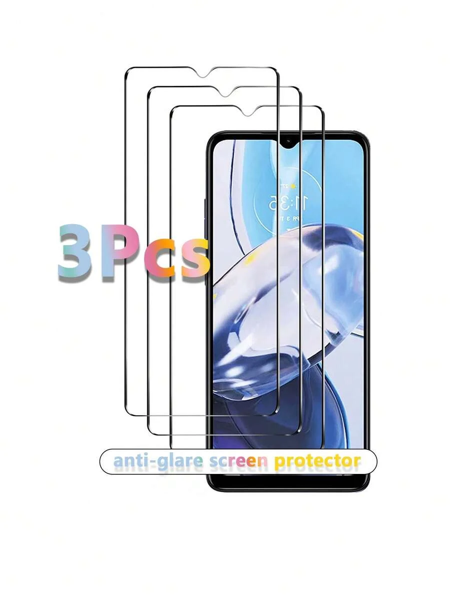3片高清钢化玻璃膜,兼容VIVO Y53S 5G A53S 5G Y21 Y33S Y12A 超高清屏幕保护膜 - 彩色 - 查看 1