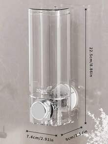 Suction Cup Soap Dispenser, No-Drill Bathroom Shower Gel Shampoo Refillable Bottle, Hotel Wall Mount Liquid Soap Dispenser, Home Shower Gel Bottle Home Bathroom Decor Fall Decor Back To School - Multicolor - View 11