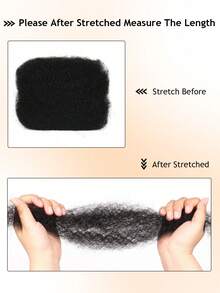 Afro Kinkys 散装真人发 12-18 英寸卷发 永久扭发辫子 可染色和漂白 50 克 1 件 30.48 厘米-45.72 厘米 - SNatural - 查看 9