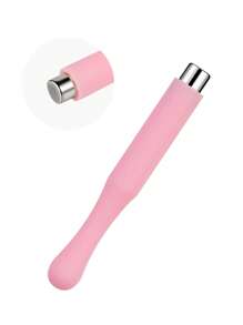 Imán de uñas mini de 5.9cm con estuche de silicona rosa, efecto de ojo de gato, barra magnética de atracción UV para uñas francesas, herramienta de manicura multifuncional, de vuelta a la escuela