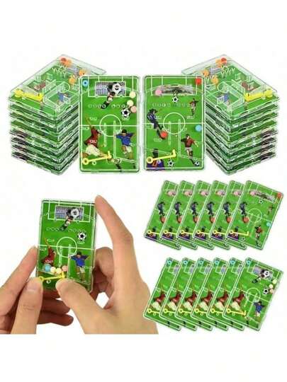 20pcs Soccer Maze Game Early Learning Toys Birthday Party Decoration Gifts Boys Girls Soccer Toys Gift Bag Giveaway