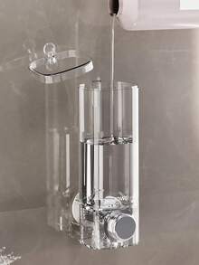 Suction Cup Soap Dispenser, No-Drill Bathroom Shower Gel Shampoo Refillable Bottle, Hotel Wall Mount Liquid Soap Dispenser, Home Shower Gel Bottle Home Bathroom Decor Fall Decor Back To School - Multicolor - View 6