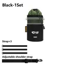 1Set ENLEE Bolsa para Botella de Agua de Bicicleta 2 en 1 Bolsa de Almacenamiento Duradera Bolsa de Hombro Mini con Correas Ajustables Bolsillos con Cordón Diseño para Bicicletas de Carretera Montaña Plegables y Vehículos Equilibrados, Accesorios de Ciclismo al Aire Libre - Multicolor - Ver 10