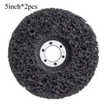 4/5 Inch, 2pcs Angle Grinder Quick Change Abrasive Discs, High Carbon Steel Wire Paint Stripping Wheels, Metal Rust Removal, Welding Oxide Layer Cleaning, Auto Repair Surface Treatment Tools, Anti-Clogging Anti-Splash Design, Heavy Duty Steel Wire Polishing Wheels, Efficient Wall Paint Stripping Tool, Quick Release Grinding Kit, Multi-Scene Cleaning Wheel Set - Multicolor - View 10