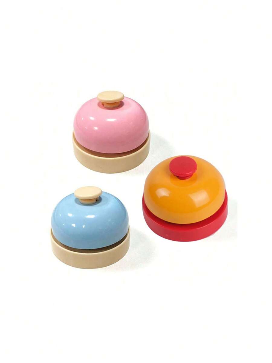 1 Peça de Sino de Pressão Manual, Sino de Chamada, Sino de Resposta, Sino de Atendimento da Recepção, Sino de Mesa de Jantar, Sino de Estimação, Decoração de Presente de Natal para Quarto