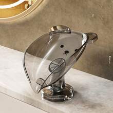 1pc Premium Dual-Layer Bathroom Soap Dish Holder, Wall-Mounted Soap Dish Rack, Stainless Steel Soap Saver Storage, No Drill Required Back To School Bathroom Accessories