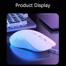 HP Mouse M280 Colorful RGB Gaming Mouse 16.8 Million Colors Dynamic Lighting Effects/Multi-Mode Switching Ergonomic Symmetrical Design High-Precision Sensor 6 Programmable Buttons White Silent - White Silent Model - View 2