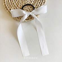 2 Peças Elásticos de Cabelo Versáteis e Doces, Acessórios de Cabelo com Fita Elástica Trançada, Scrunchies de Cabelo com Laço, Porta-rabos de Cavalo, Elásticos de Cabelo, Corda de Cabelo, Elástico de Cabelo, Presentes de Acessórios de Beleza Doméstica para Mulheres