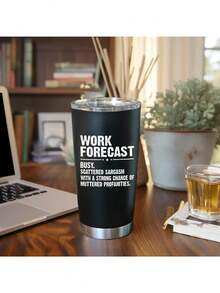 Work Forecast Coworker Gifts For Women Men - 20 Oz Insulated Tumbler Mug, Funny Best Friend Present For Work Bestie Boss Friends, Gift For Boss Employer Colleague - Work Forecast - View 3