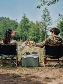 1 pieza Caja enfriadora aislada para exteriores, nevera portátil para camping, nevera comercial, caja de hielo para pesca, caja de aislamiento térmico comercial, caja de hielo, sin necesidad de electricidad, adecuada para camping, cocina al aire libre, conservación de alimentos y carnes durante 12-48 horas