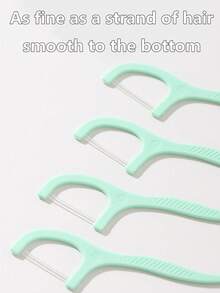 500-50pcs Dental Floss, Fine Floss, Toothpicks, Floss Box, Portable Floss Stick, Toothpicks, Fine Floss, Floss Box, Portable Floss Stick, Convenient, Easy Daily Oral Cleaning, Deep Cleaning, Essential For Daily Life, Home Decor For Living Room, Bedroom, Bathroom, Travel Supplies, Wedding, Party, Birthday, Gift For Men, Mom, Dad, Friends, New Year, Accessories, Fun Gift - Multicolor - View 4