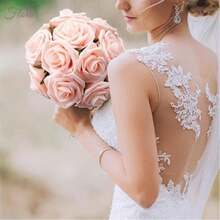 24朵/盒 50朵/盒 5.5cm花頭 玫瑰四層香皂花香仿真永生花玫瑰頭情人節diy花束禮盒玫瑰沐浴花香皂花香氛玫瑰花必備情人節禮物手捧花天然 生日禮物人造花、玫瑰、DIY、婚禮花束、插花、派對、家居裝飾，24 件/50件 - 寶藍色 - 查看 8