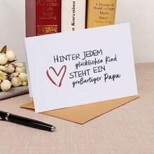 1pc Father's Day Card | Best Dad Card | Father's Day Greeting Card - Postcard From Son Or Daughter To Dad | Dad Birthday Card | Card From Kids To Father