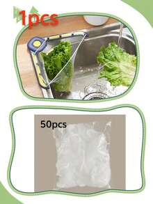 High Suction Kitchen Sink Strainer - Disposable Kitchen Filter, Prevents Clogging, Durable PET Material, Suitable For Food Scraps And Garbage Collection Net, Storage Bracket - Multicolor - View 16