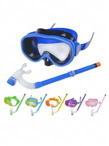 Kids & Adults Snorkel Set - Anti-Fog Swim Goggles, Diving Mask, And Breathing Tube For Swimming And Snorkeling