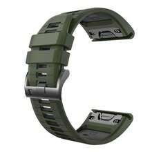 Dây đeo đồng hồ Quick Fit 22/20/26mm tương thích với Garmin Tactix 8 47/51mm/Descent G2/Mk3/Mk3i 43/51mm/Enduro 3/2/Fenix8 47/51/43mm/Fenix E/7/7x/7s/5S/5/5X Plus/6S/6/6XPro, Dây đeo đồng hồ thể thao bằng silicon mềm cho Forerunner 965/Quatix 7/7pro/Epix Pro 42MM - A - Xem 29