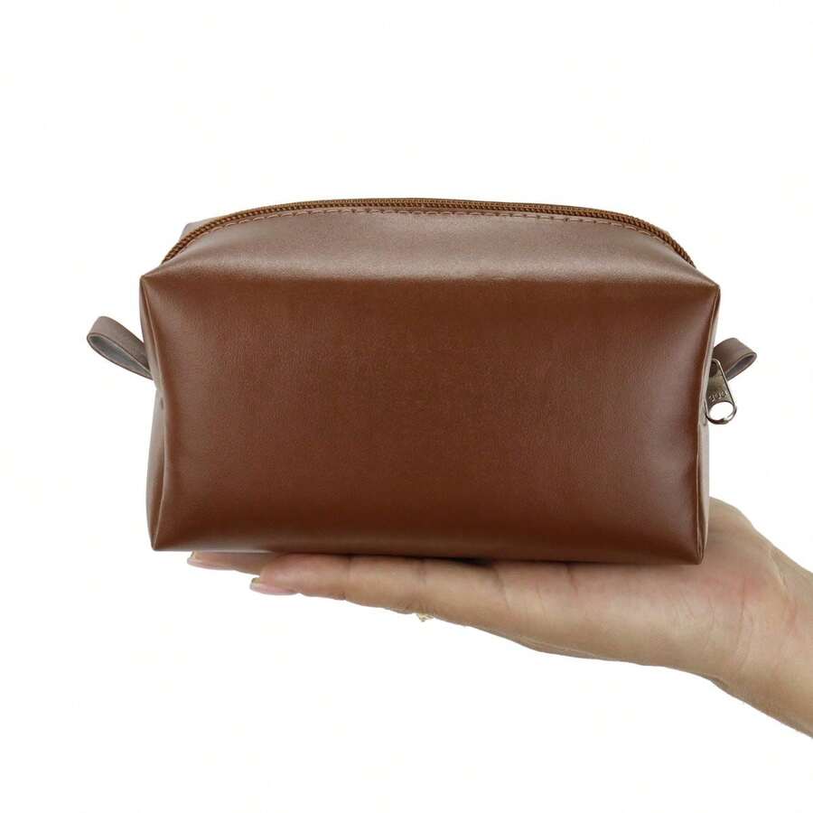 Spacious Unisex Toiletry Bag For Travel Accessories And Makeup - 駝色 - 查看 1
