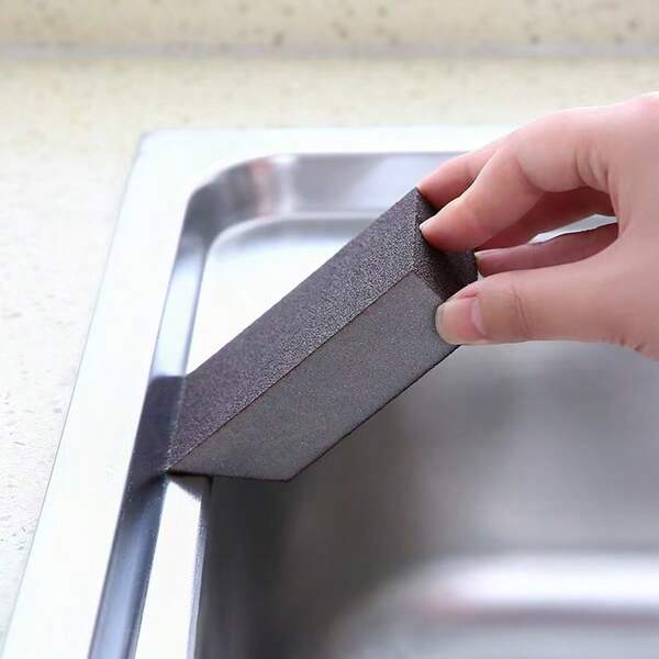 3 pièces Éponge émeri, éponge de nettoyage magique pour la cuisine, le fond des casseroles, l'enlèvement de la rouille, la vaisselle