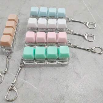 Push Button Fidget Toys, Keychain, Pendant, Finger Pressing Toys, Collectible, Party Supplies, Creative Toys For Teenagers, Stress Relief Toys For Teenagers, Birthday, Holiday, Party, Small Gifts