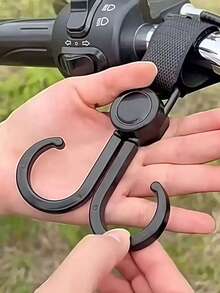 2pcs/4pcs 360° Rotating Stroller Hooks, Versatile Hanging Diaper Bag Hooks Suitable For Wheelchair, Shopping Cart, Car Backseat, Wallet, Bicycle, Stroller, Black (Lightweight Material, Do Not Hang Multiple Heavy Items At Once) - Black - View 4