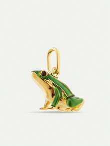 1PC Colorful DIY Fashionable Daily Animal Series Pendant Necklace, Vacuum Electroplated 18K Gold Color Preservation Women's Jewelry Pendant In The Furnace