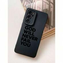 Slogan Pattern Liquid Silicone Mobile Phone Case Full-Body Protection Shockproof Anti-Fall TPU Soft Rubber Case Compatible With IPhone 11/12/13/14/15/15pro/15 Plus/15 Promax/X/Xs Max/11pro/12pro/13pro/14pro/11promax