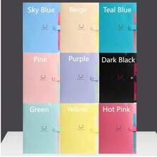 Cute Candy 5 Pocket Folder With 8-16Labels, Letter Size Expanding Organizer, Portable Accordion File,Aesthetic Paper Folder For School Office,Folders For Documents - 10 Colors Optional,Back To School,School Supplies