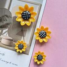 Ein Set aus 4/8 süßen Sonnenblumen-Kühlschrankmagneten, Geburtstagsgeschenk, Urlaubsgeschenk, geeignet für alle Jahreszeiten, perfekt für Kühlschränke und Büro-Whiteboards.