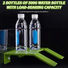 Turtle Basking Platform, Simulation Turtle Ramp Climb Ladder For Aquarium Terrarium Habitat Supplies, Turtle Basking Dock Resting Terrace Green Large - Green - View 5