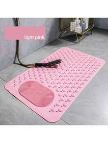 优质防滑淋浴和浴缸垫 - 厚橡胶浴垫，带排水孔和强力吸盘，防滑浴室地垫，适用于干湿表面，速干设计，带按摩纹理 - 非常适合水疗中心、健身房更衣室和豪华浴室（乔迁/情人节礼物）