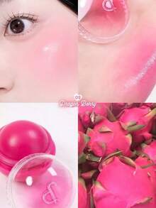 Rom&nd JUICY ROLL CHEEK 02 DRAGON BERRY, Peach, Nude, Vibrant, Creamy Texture, Melting Feel, Soft Matte Finish, Lightweight & Non-Sticky, Non-Drying, Comfortable Long-Lasting, Brightening, Lip & Cheek Dual-Use, Multi-Purpose, Mini Size, Korean Makeup, Korean Cosmetics, Gift Set, 8.4g/0.30oz. - 02 DRAGON BERRY - 查看 2