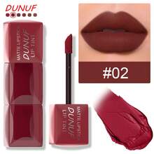 DUNUF 1pcs Matte Velvet Lip Gloss , Easy To Color, Lip Gloss, Waterproof, Sweat-Proof, Non-Stick To Cup, Non-Fading, Long-Lasting, Exquisite, Suitable For Gifts, Festival Makeup, And Performance Makeup - 彩色 - 查看 16