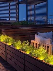 Circular Solar Floor Lamp, 8/16/24 Pieces, 8LED Ultra-Bright Solar Outdoor IP44 Waterproof Courtyard Driveway Sidewalk Landscape Lamp, Outdoor Garden Ground Plug Lamp Lighting, Ground Buried Lamp, Terrace Swimming Pool Step Lamp, Solar Automatic Sensor Lighting - 800mah - 暖光 - 查看 7