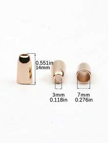 Accesorios DIY para bolsas, hebilla de cono de aleación, tapa final de hebilla de cuerda metálica, reemplazo de cuerda de cordón de capucha, tope de cordón metálico, adecuado para cuerdas colgantes, ropa, mochilas, etc. - Hebilla multifuncional, adecuada para bolsas, chaquetas, chaquetas acolchadas, suéteres, pantalones y sombreros - Fácil de usar, duradero, artículos esenciales para el hogar - Multicolor - Ver 7