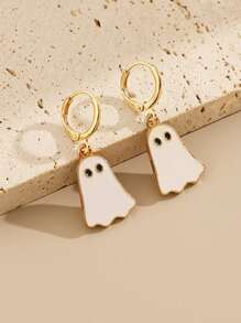 2-8pcs/Set Multi-Element Ghost Pumpkin Earrings Set, Creative Cute Cartoon Earrings Suitable For Halloween Party