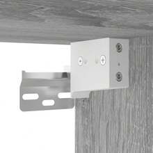 Larryhot Mesitas de noche de pared 2 piezas gris sonoma 35x35x20 cm, bonitas y prácticas, ideales para almacenaje y decoración del hogar - Gris - Ver 11