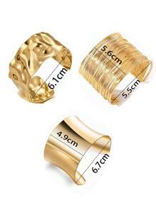 1-3 piezas Brazalete abierto minimalista para mujeres